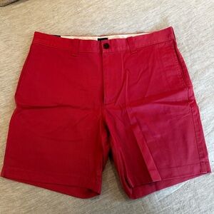 Berry Red JCrew 7” Shorts (size 33)